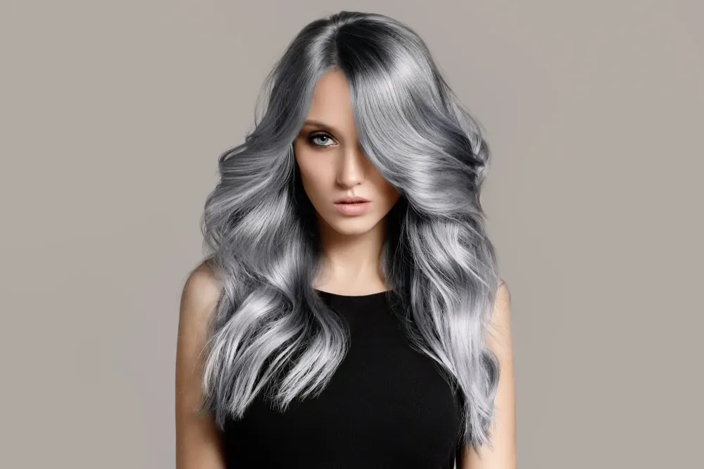 cheveux gris